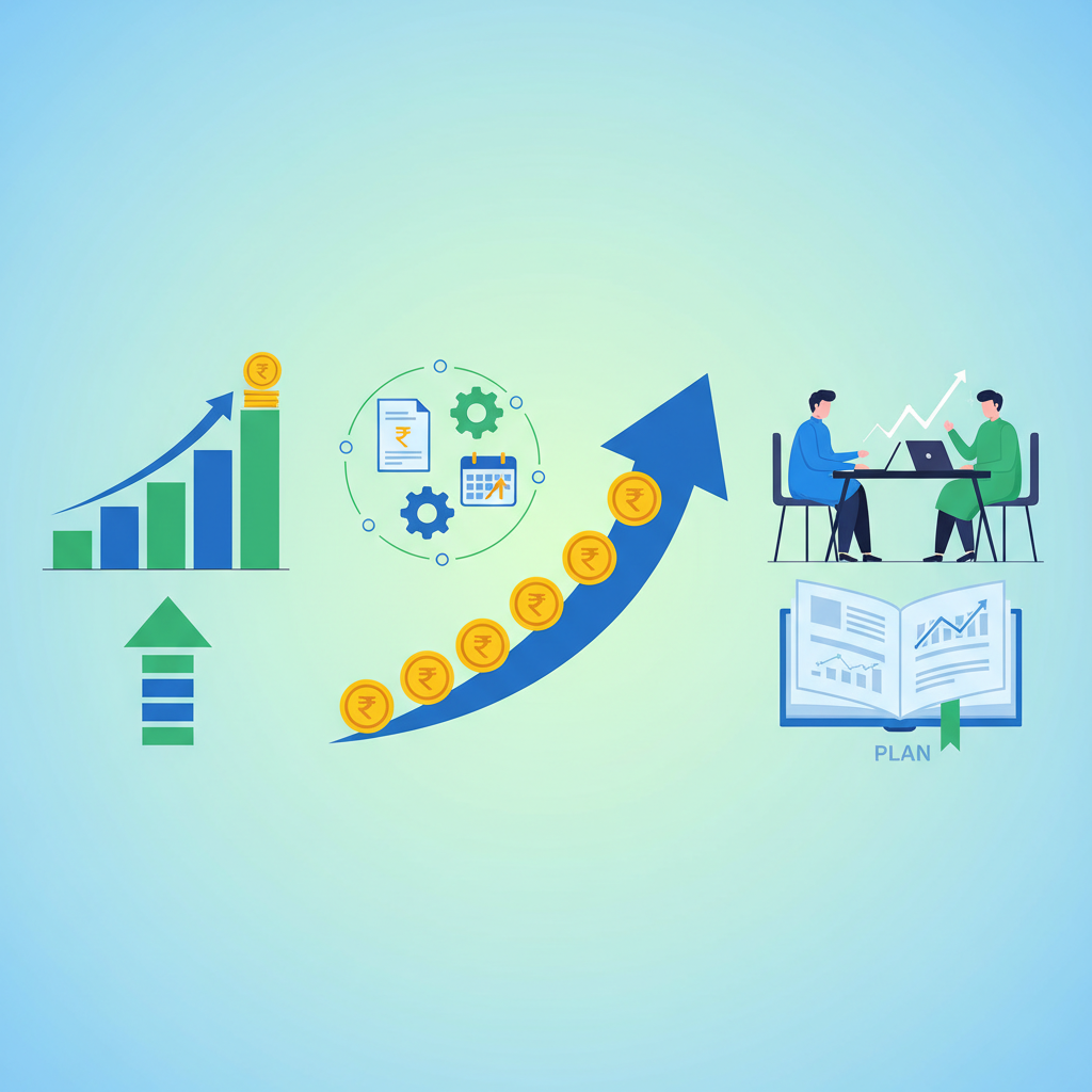Achieve Bigger Goals: How Step Up SIP boosts your mutual fund returns. | SIP Plan Calculator