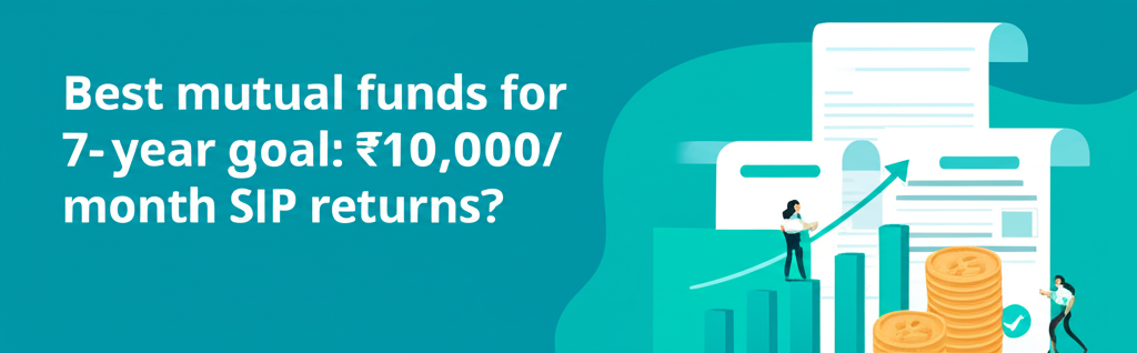 Best mutual funds for 7-year goal: ₹10,000/month SIP returns?