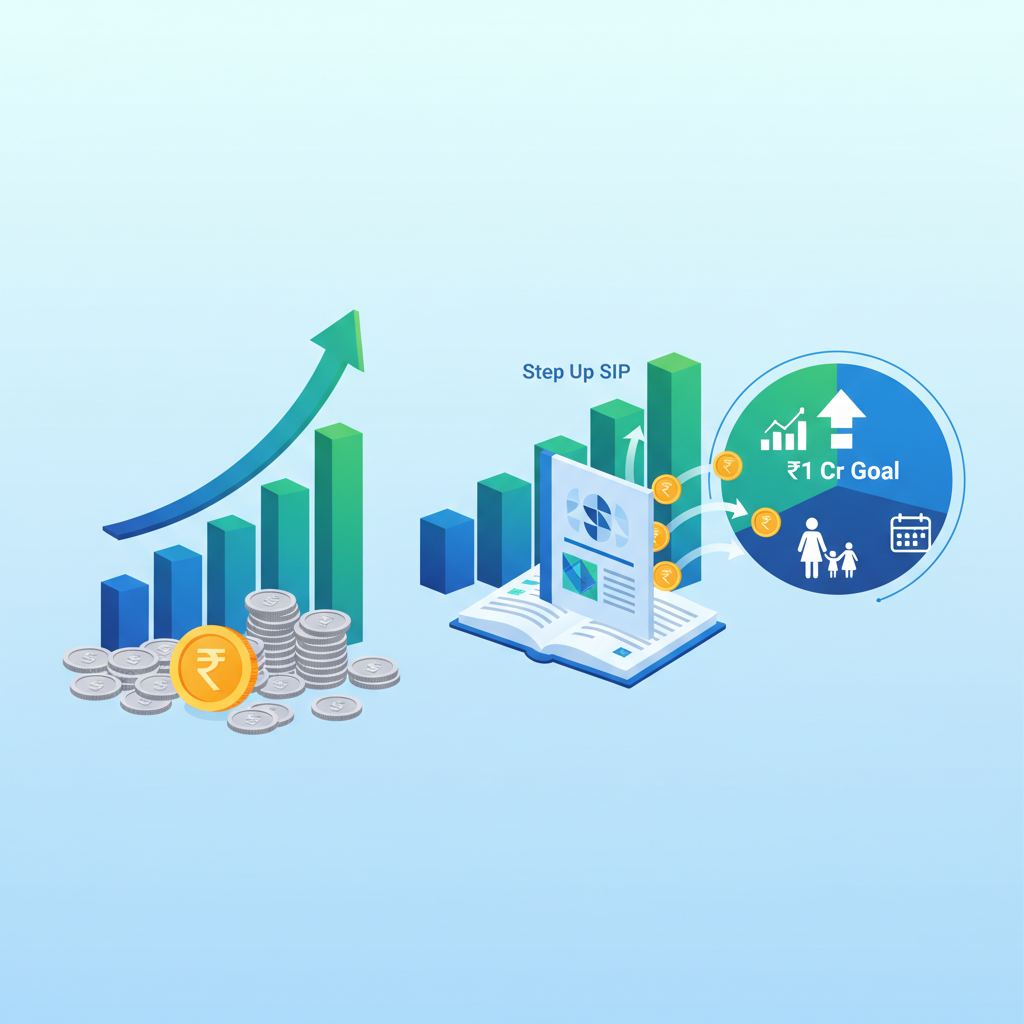 Boost mutual fund returns: Step up SIP to reach ₹1 Cr goal faster.