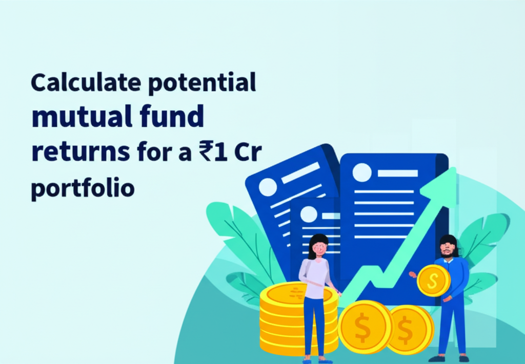 Calculate potential mutual fund returns for a ₹1 Cr portfolio.