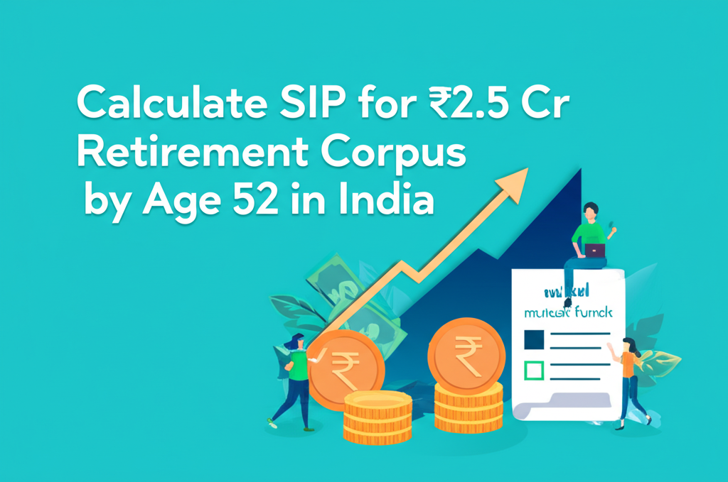 Calculate SIP for ₹2.5 Cr Retirement Corpus by Age 52 in India