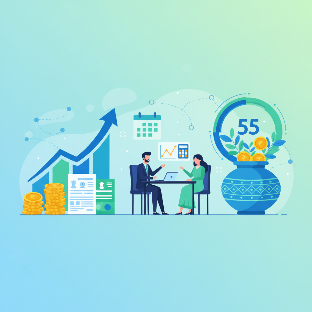 Calculate Your SIP for ₹1 Lakh Monthly Retirement Corpus by 55