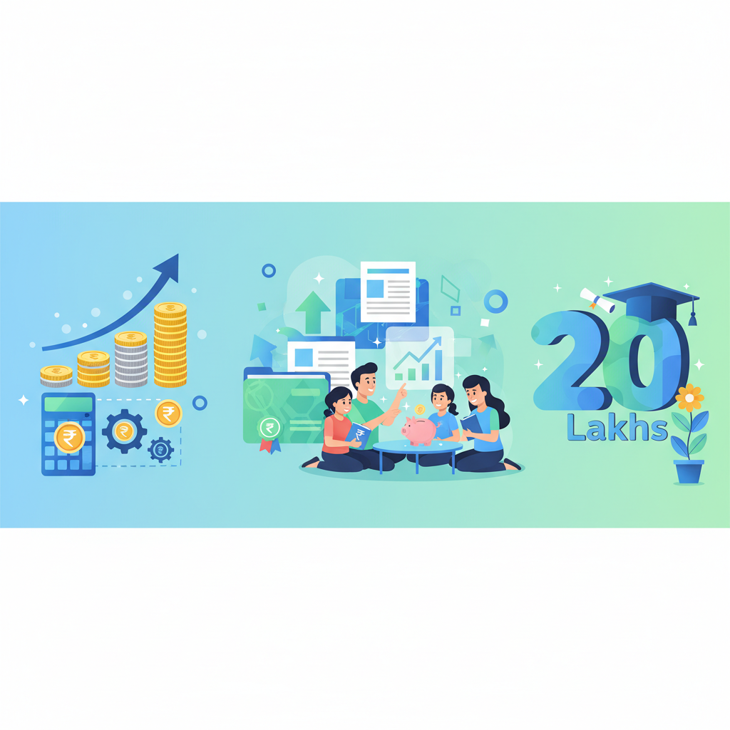 Child Education Goal: Use Mutual Fund Calculator for ₹20 Lakhs.
