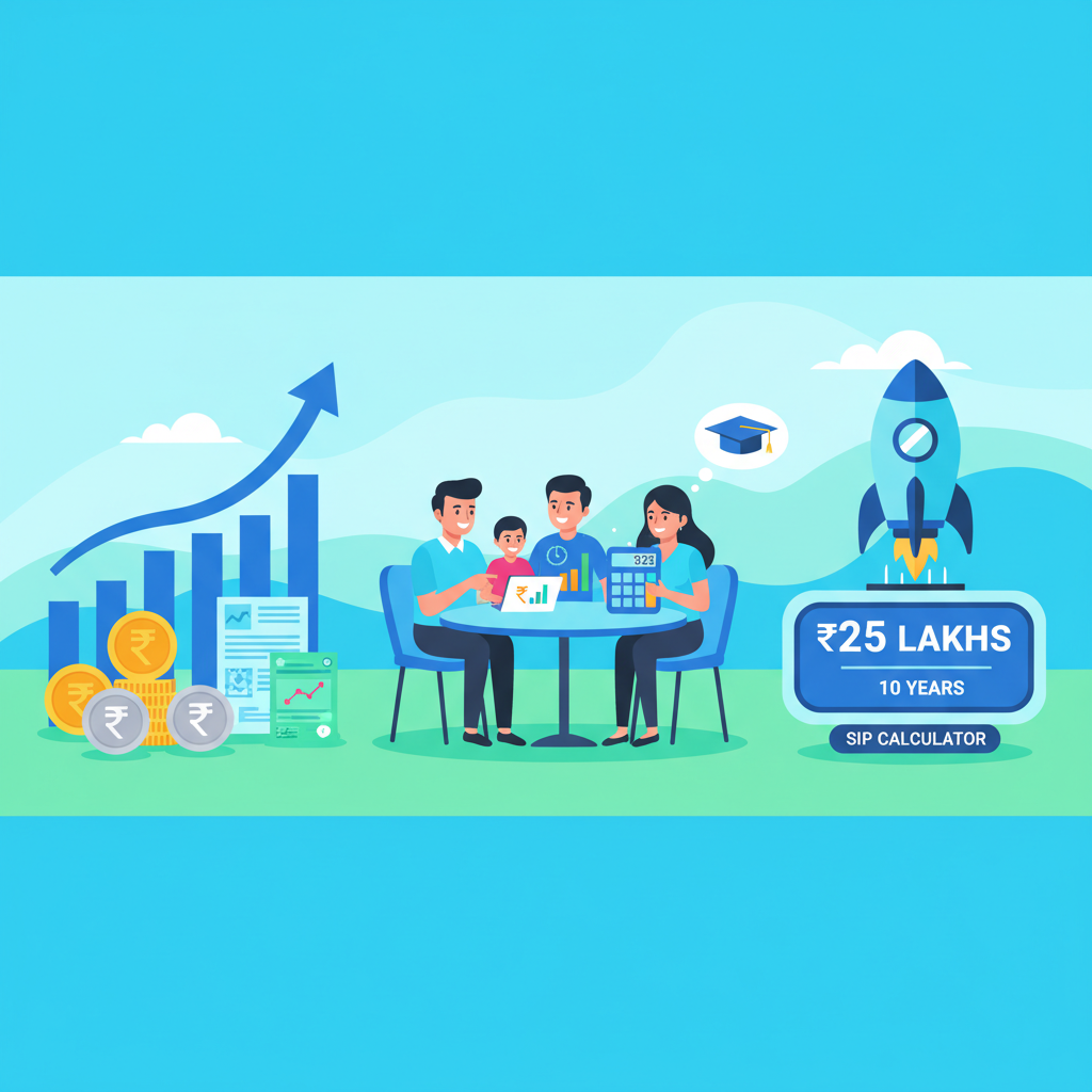Child Education Goal: Use SIP Calculator for ₹25 Lakhs in 10 Years