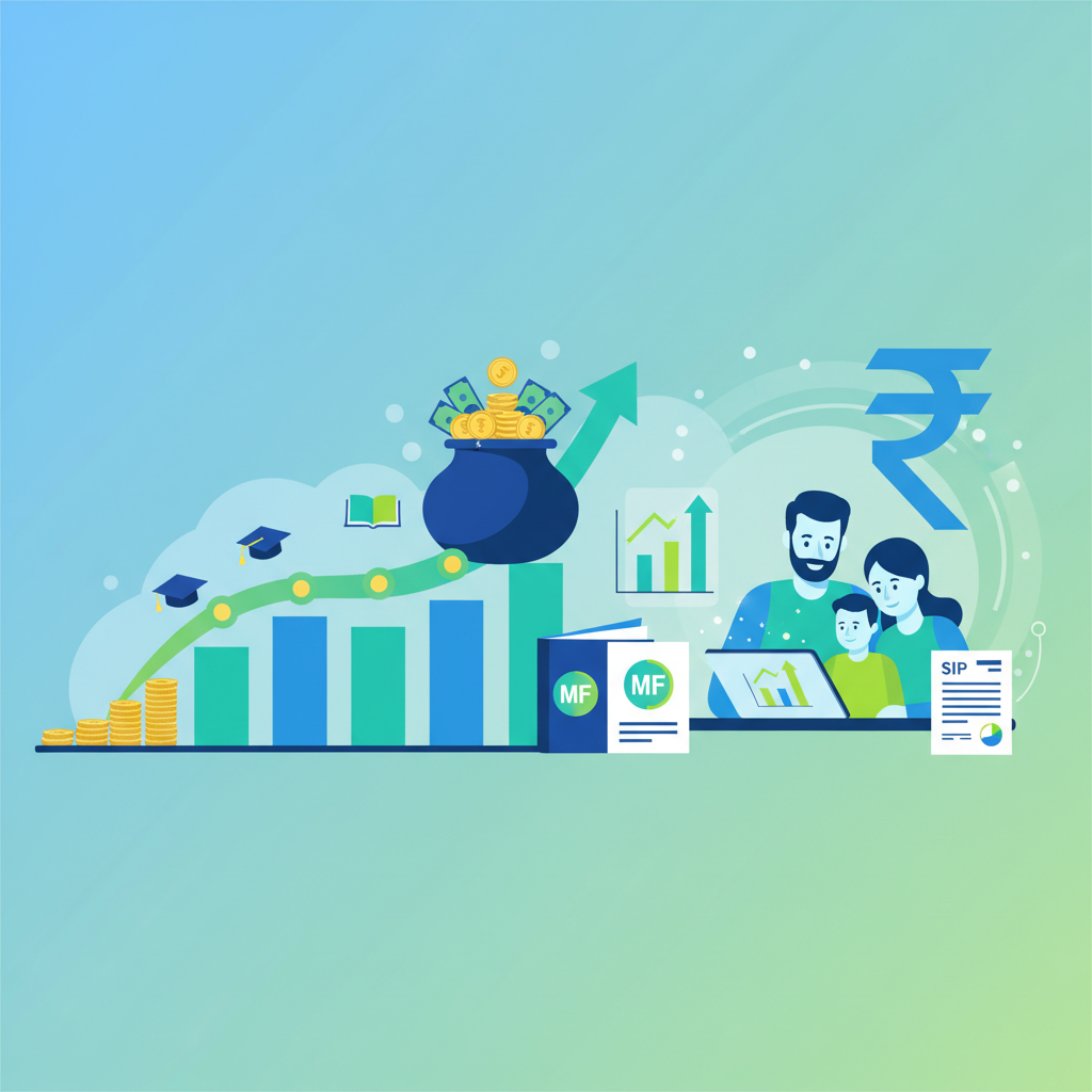 Child Education SIP calculator: Target ₹50 Lakh with mutual fund returns.