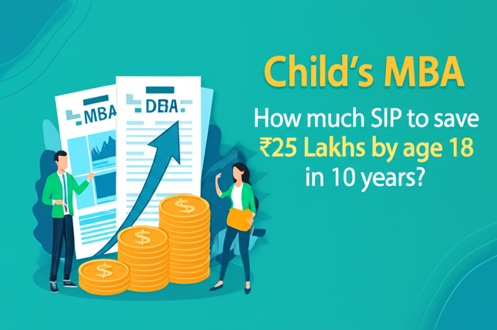 Child's MBA: How much SIP to save ₹25 Lakhs by age 18 in 10 years?