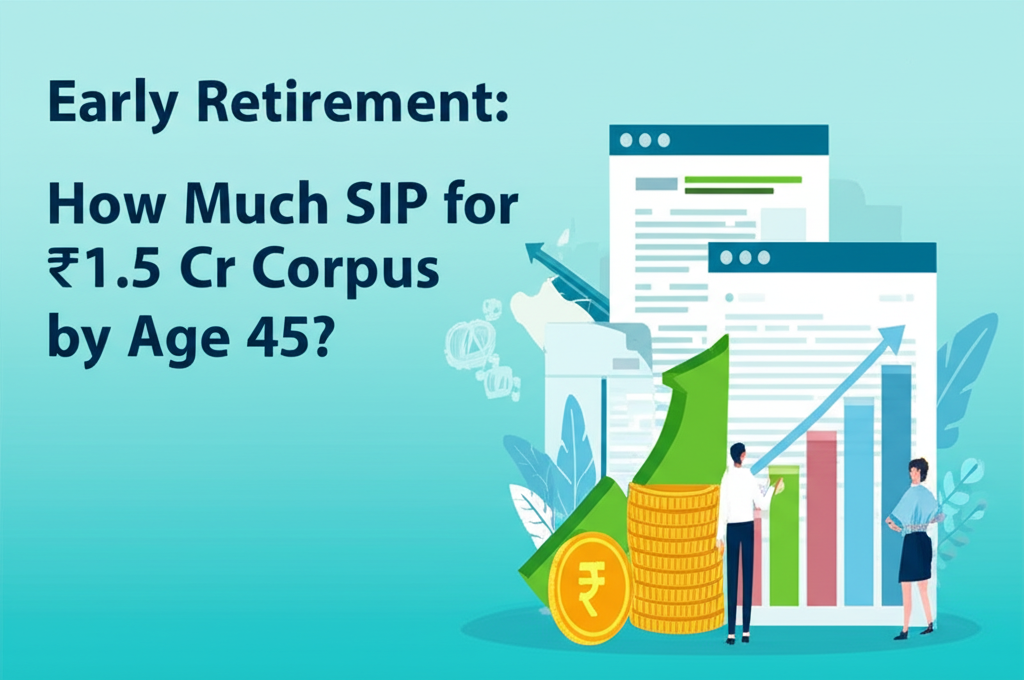 Early Retirement: How Much SIP for ₹1.5 Cr Corpus by Age 45?