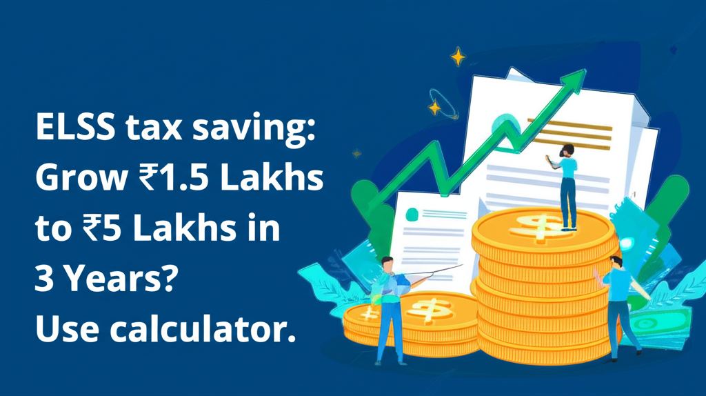 ELSS tax saving: Grow ₹1.5 Lakhs to ₹5 Lakhs in 3 Years? Use calculator.