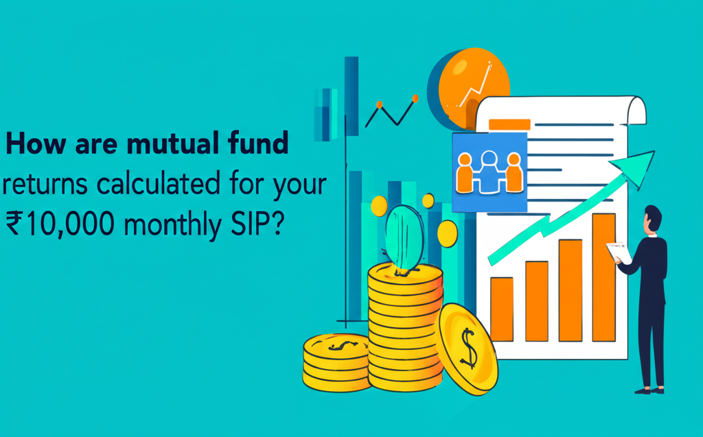 How are mutual fund returns calculated for your ₹10,000 monthly SIP?
