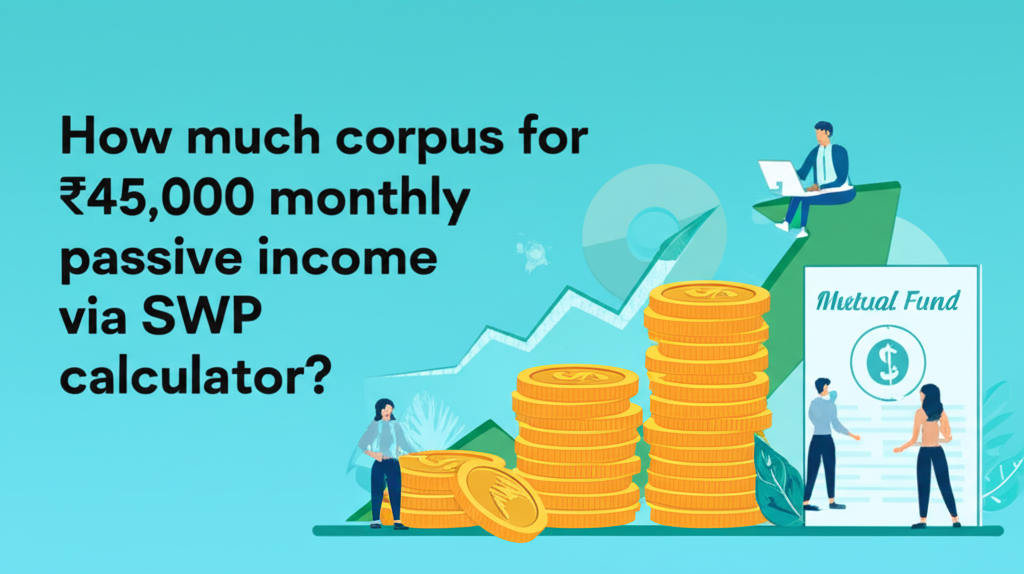 How much corpus for ₹45,000 monthly passive income via SWP calculator?