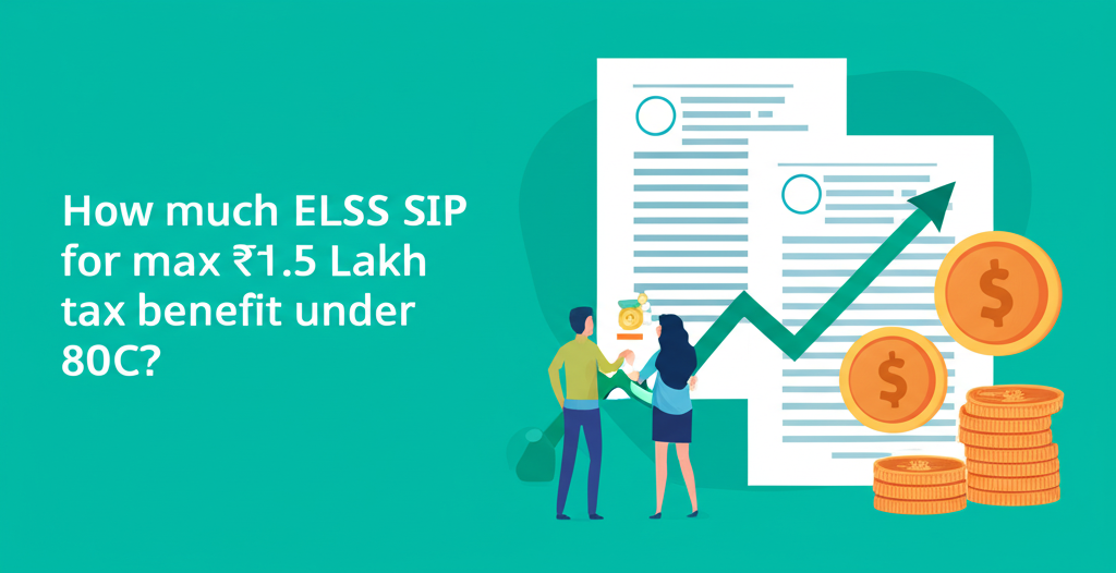 How much ELSS SIP for max ₹1.5 Lakh tax benefit under 80C?