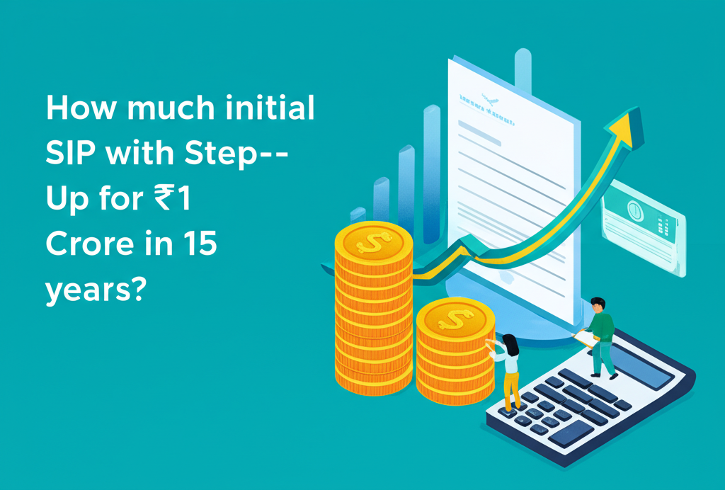 How much initial SIP with Step-Up for ₹1 Crore in 15 years?