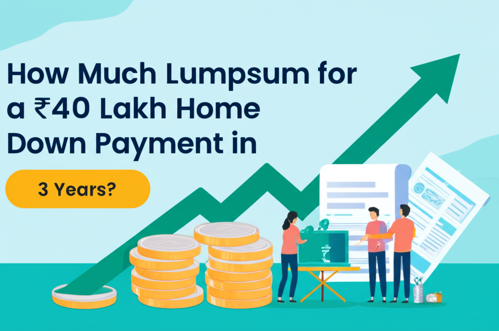 How Much Lumpsum for a ₹40 Lakh Home Down Payment in 3 Years?