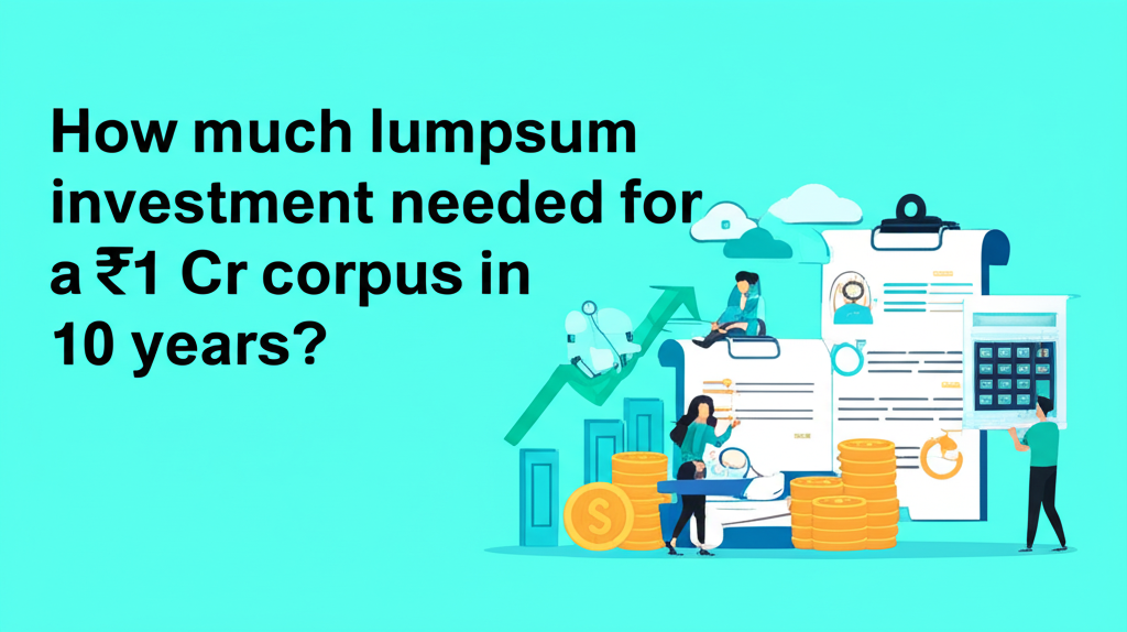 How much lumpsum investment needed for a ₹1 Cr corpus in 10 years?