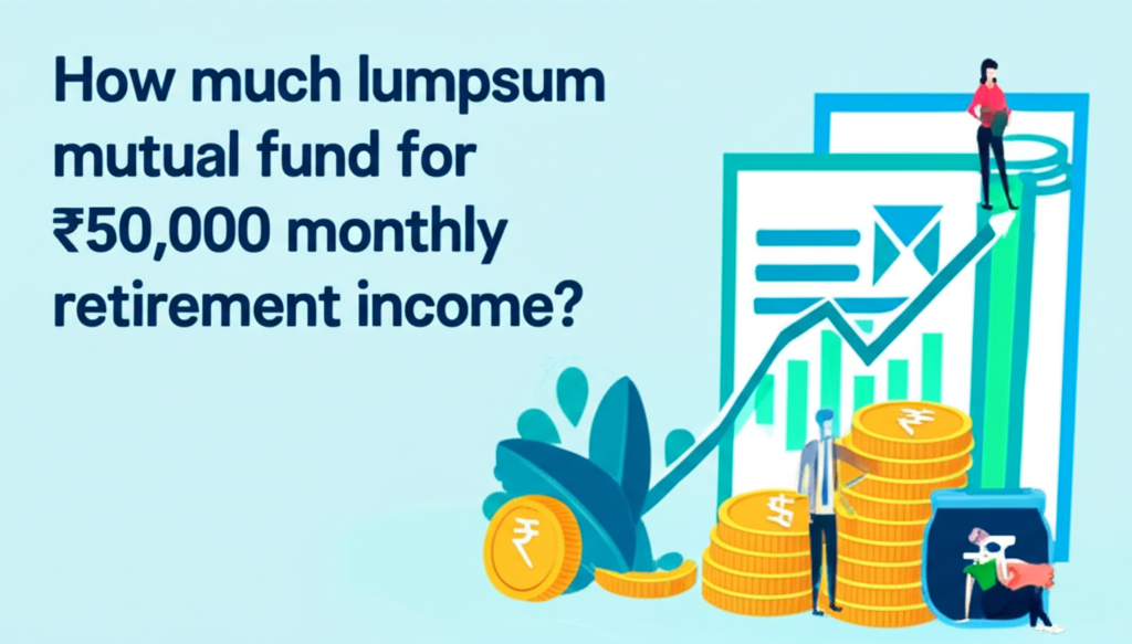 How much lumpsum mutual fund for ₹50,000 monthly retirement income?
