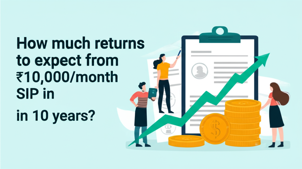 How much returns to expect from ₹10,000/month SIP in 10 years?