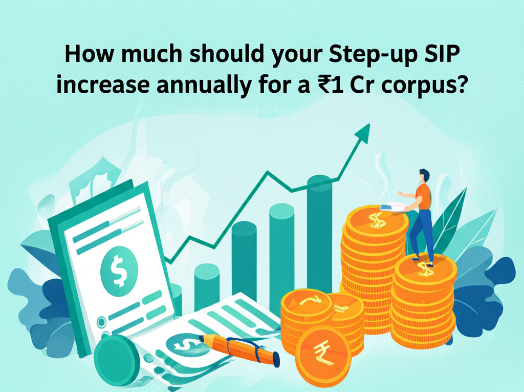 How much should your Step-up SIP increase annually for a ₹1 Cr corpus?