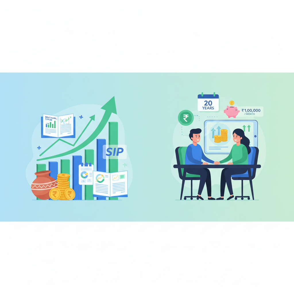 How much SIP calculator do I need for ₹1 Lakh/month retirement in 20 years?