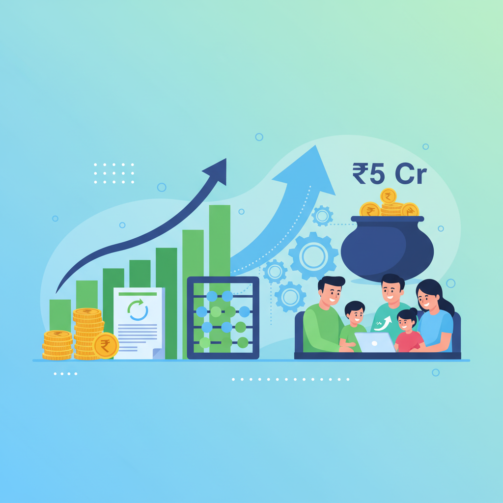 How much SIP calculator do I need for ₹5 Cr retirement by 55?