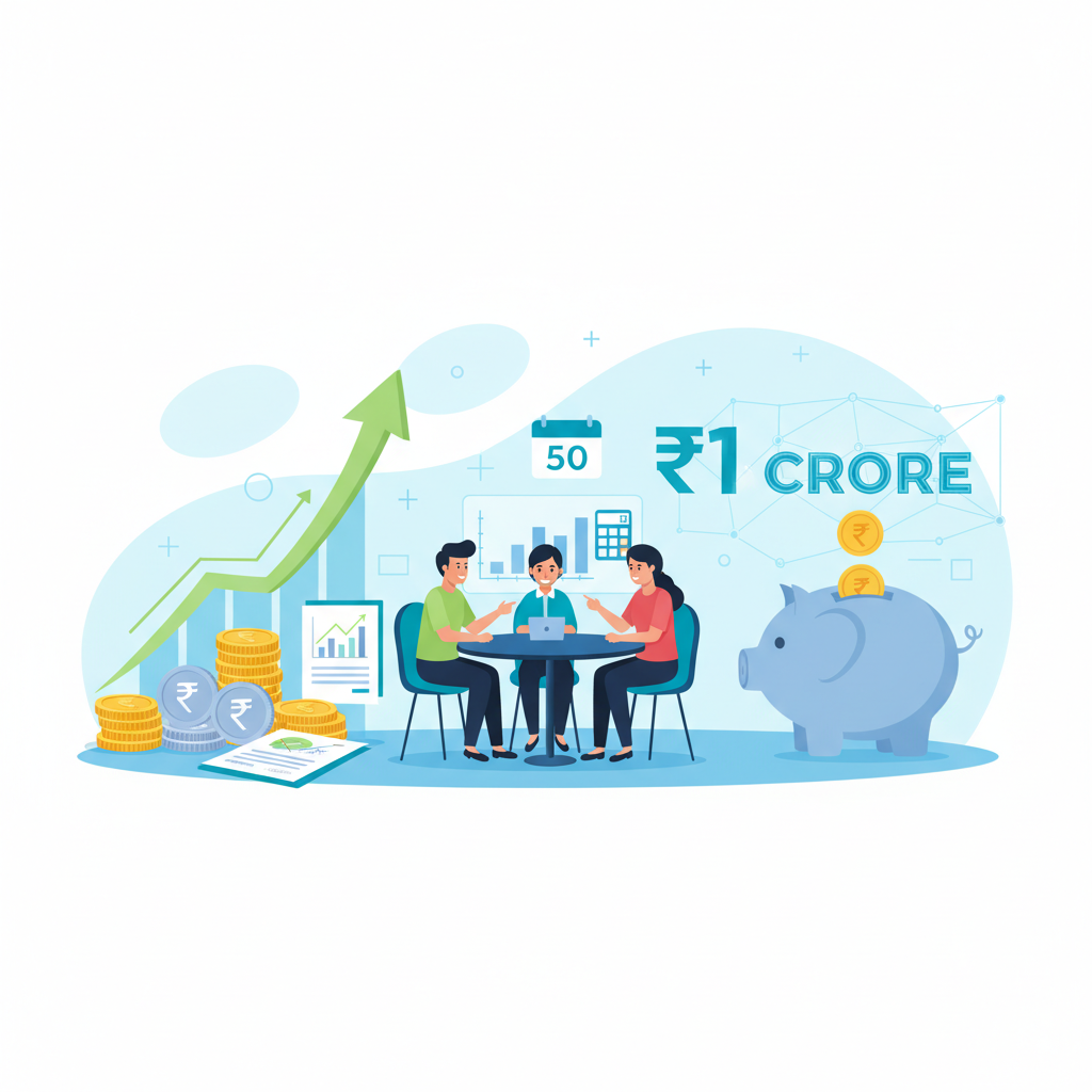 How Much SIP Do I Need to Retire at 50 with ₹1 Crore in India?