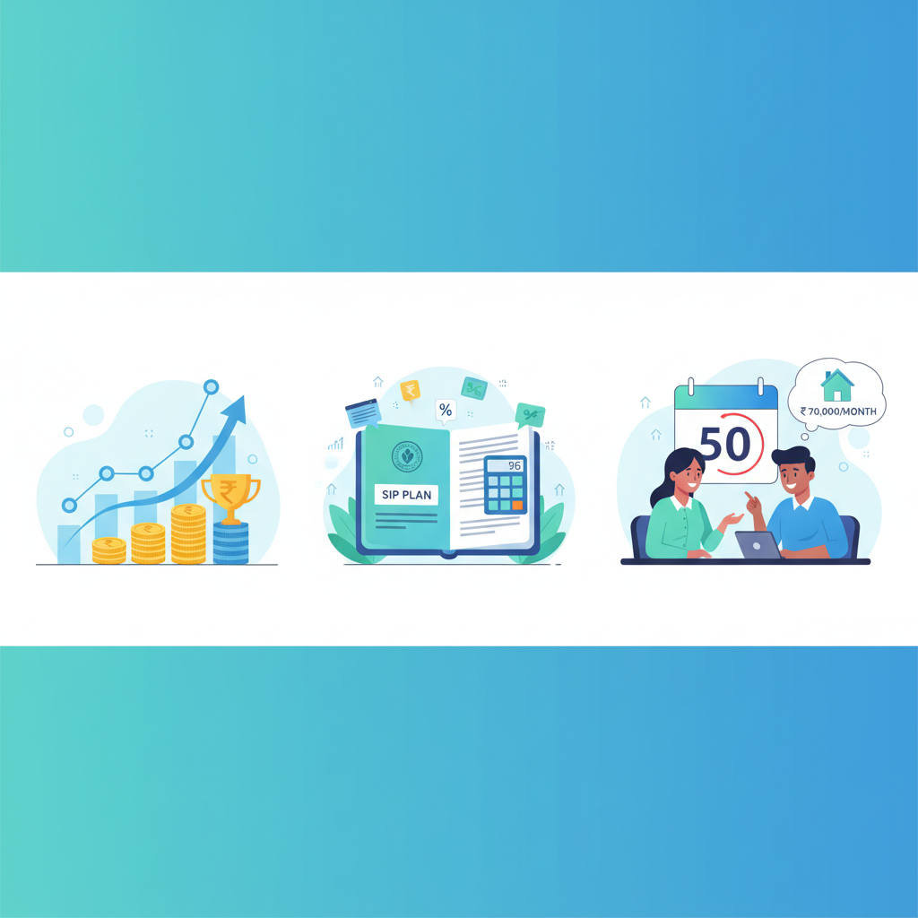 How Much SIP Do I Need to Retire at 50 with ₹70,000/Month Income? | SIP Plan Calculator