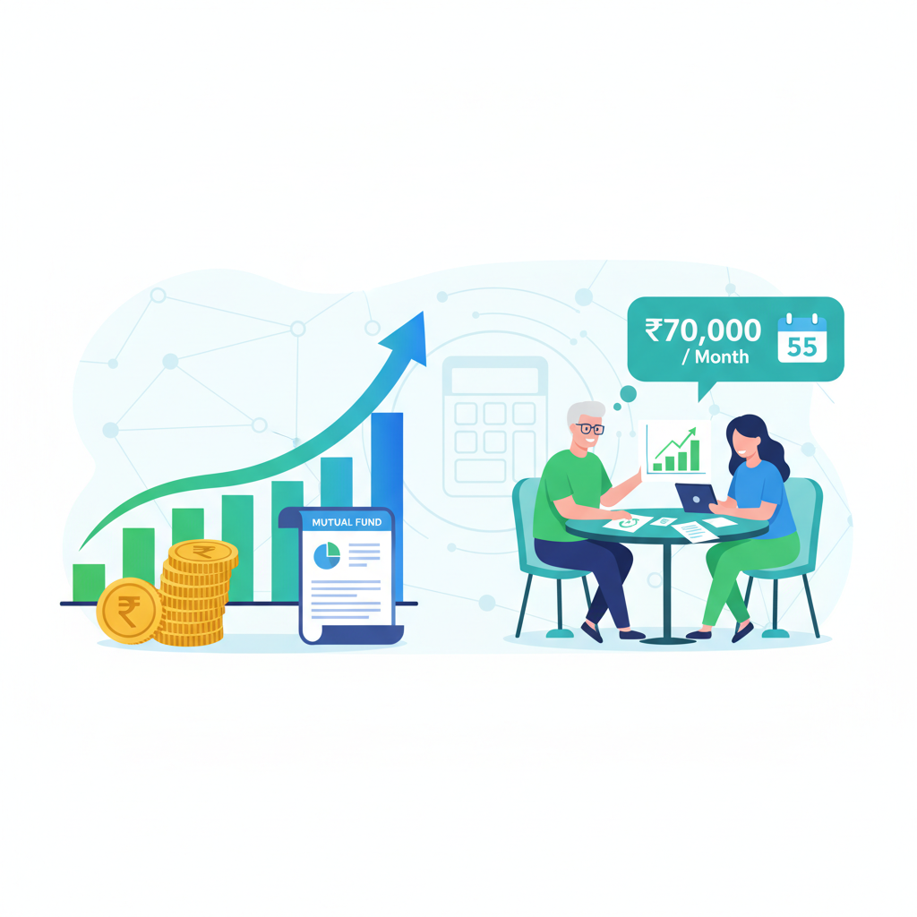 How Much SIP Do I Need to Retire at 55 on ₹70,000/Month? | SIP Plan Calculator