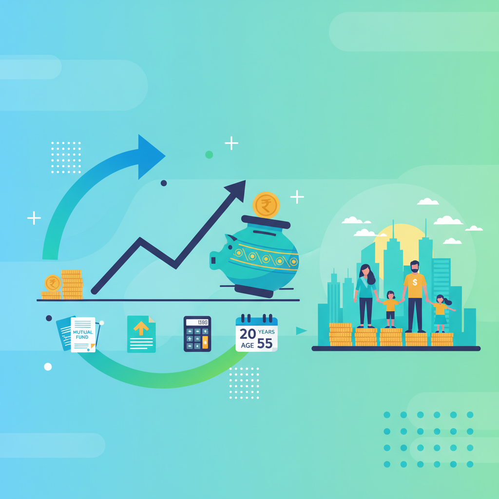 How much SIP do I need to retire at 55 with ₹75,000/month in 20 years?