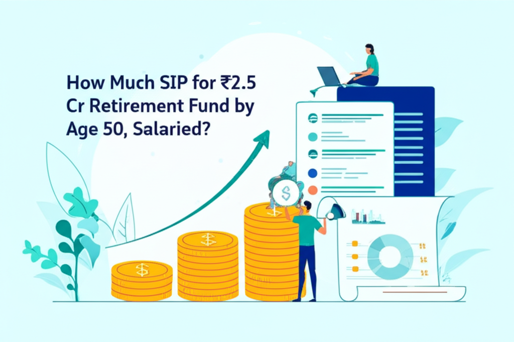 How Much SIP for ₹2.5 Cr Retirement Fund by Age 50, Salaried?