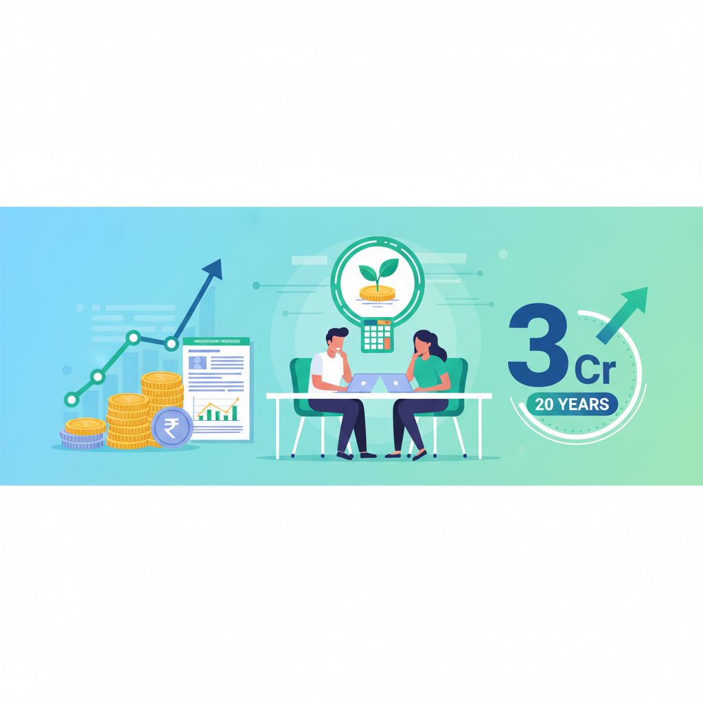 How much SIP for ₹3 Cr retirement in 20 years? SIP calculator.