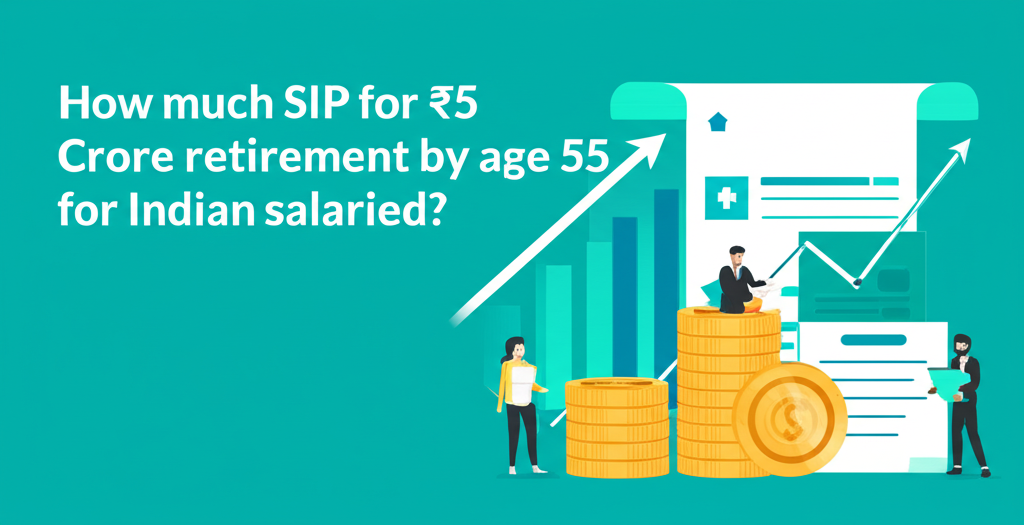 How much SIP for ₹5 Crore retirement by age 55 for Indian salaried?
