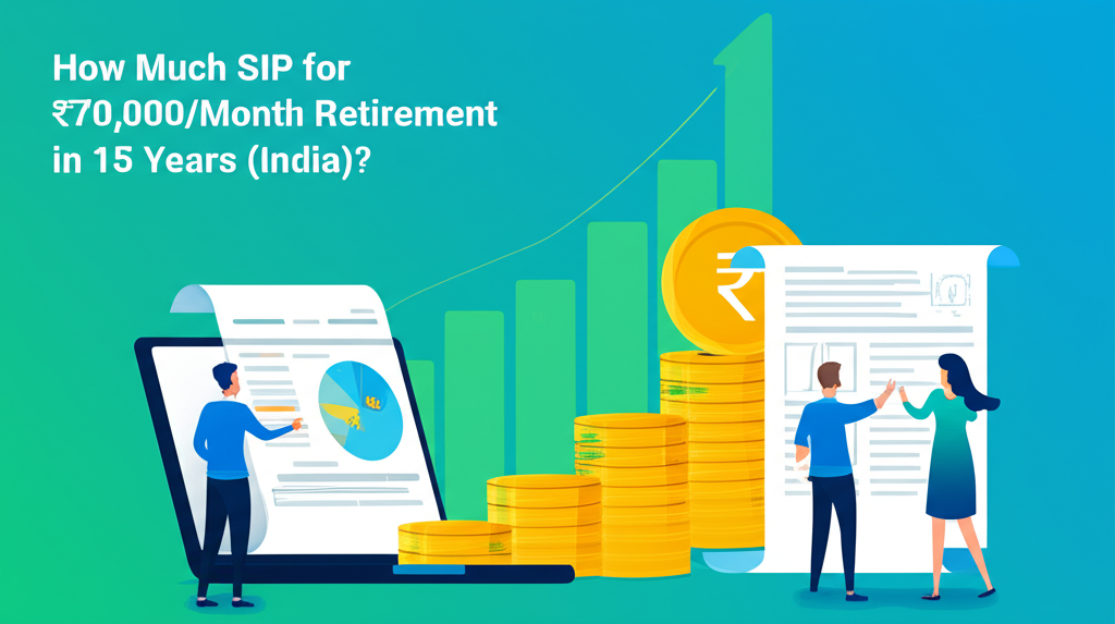 How Much SIP for ₹70,000/Month Retirement in 15 Years (India)?