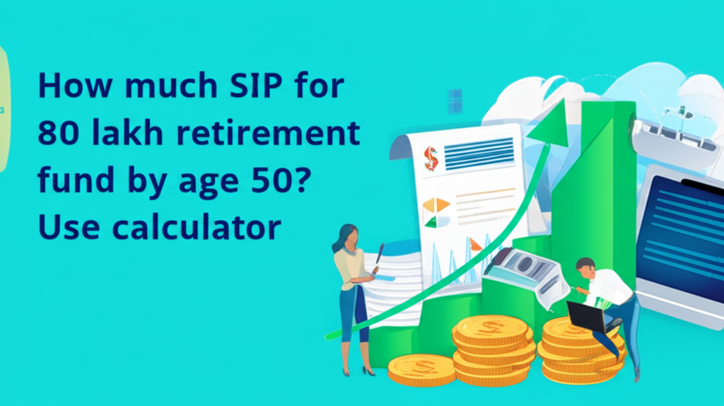 How much SIP for 80 lakh retirement fund by age 50? Use calculator.