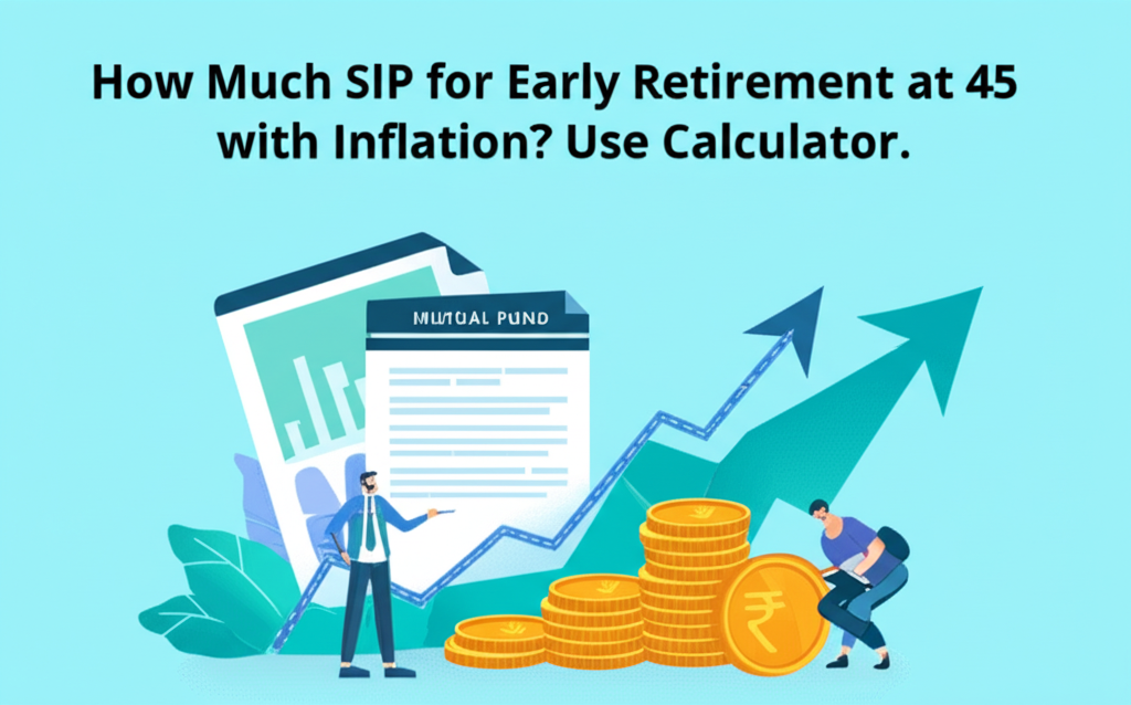 How Much SIP for Early Retirement at 45 with Inflation? Use Calculator.