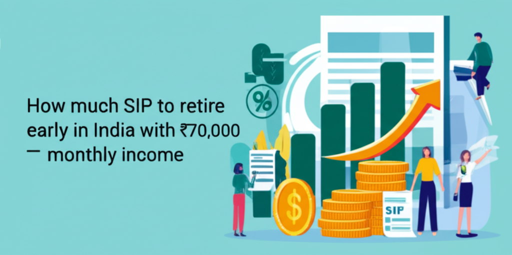 How much SIP to retire early in India with ₹70,000 monthly income?