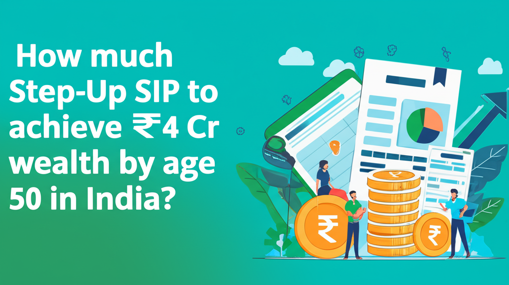 How much Step-Up SIP to achieve ₹4 Cr wealth by age 50 in India?