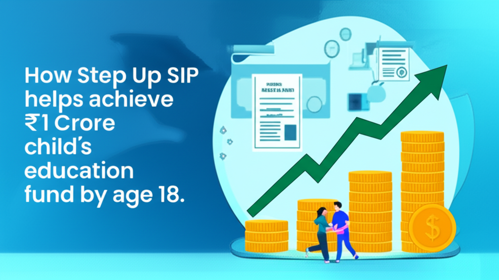 How Step Up SIP helps achieve ₹1 Crore child's education fund by age 18.
