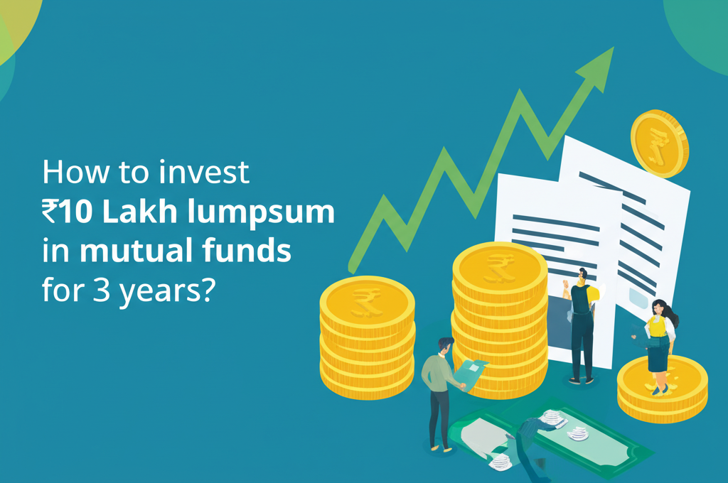 How to invest ₹10 Lakh lumpsum in mutual funds for 3 years?