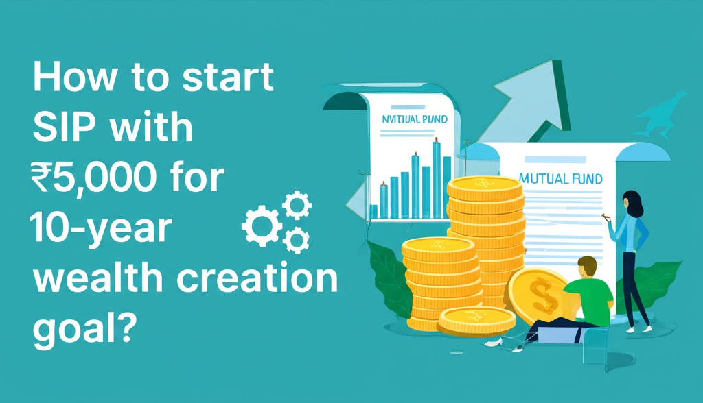 How to start SIP with ₹5,000 for 10-year wealth creation goal?