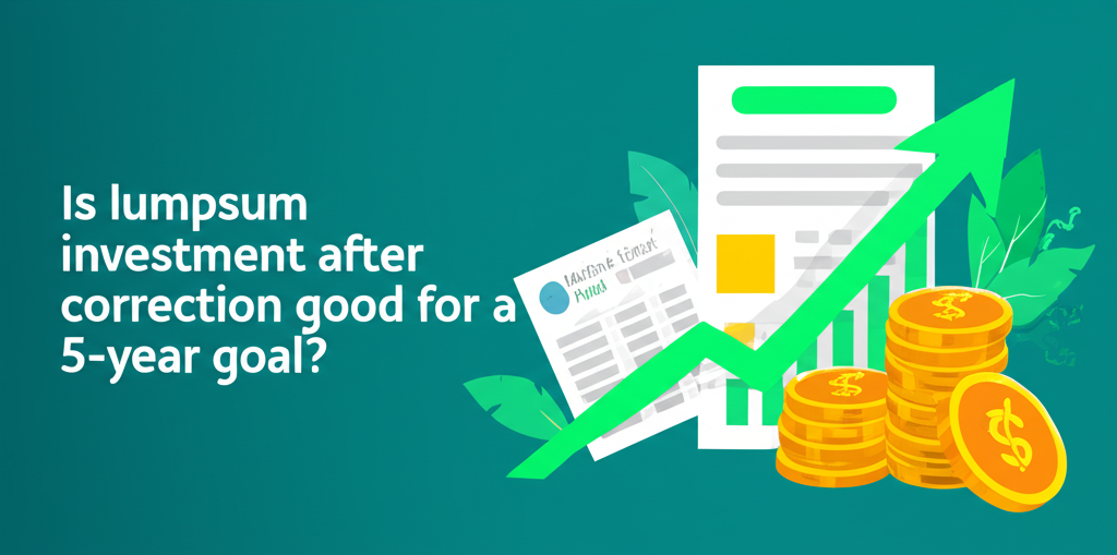 Is lumpsum investment after correction good for a 5-year goal?