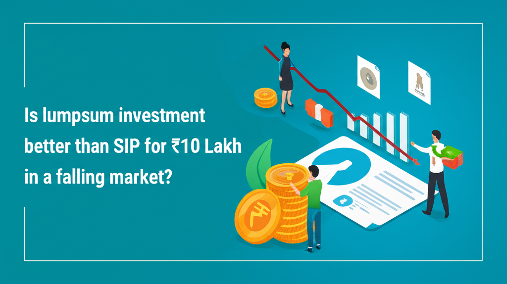 Is lumpsum investment better than SIP for ₹10 Lakh in a falling market?