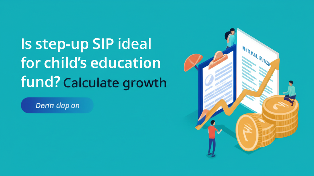 Is step-up SIP ideal for child's education fund? Calculate growth.
