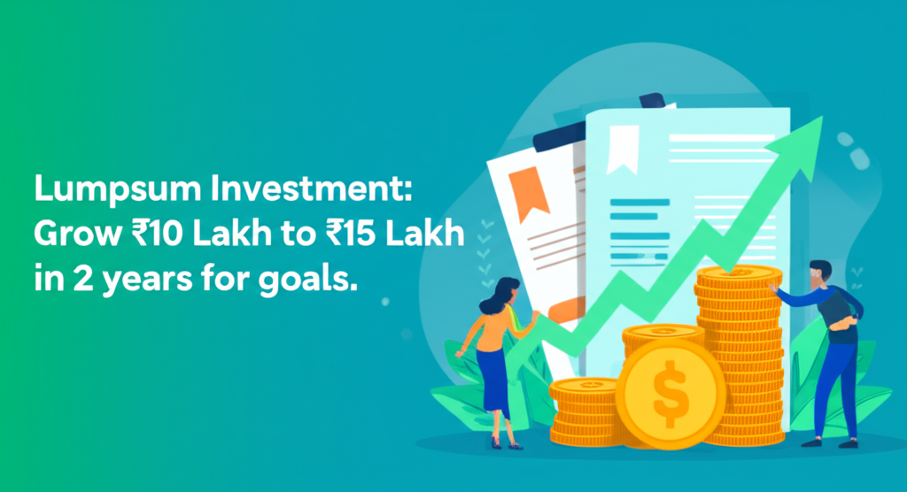 Lumpsum investment: Grow ₹10 Lakh to ₹15 Lakh in 2 years for goals.