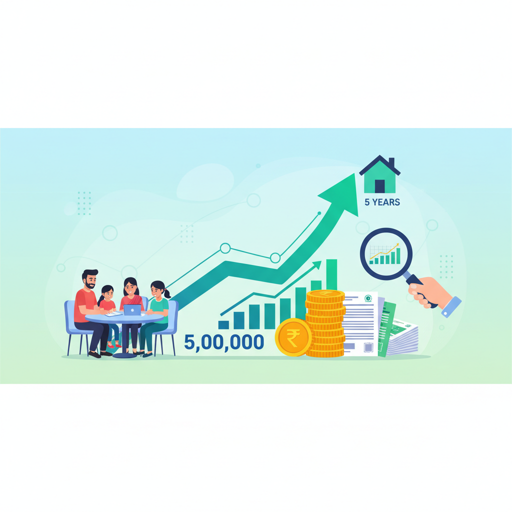 Lumpsum Investment: Grow ₹5 Lakhs for Home in 5 Years