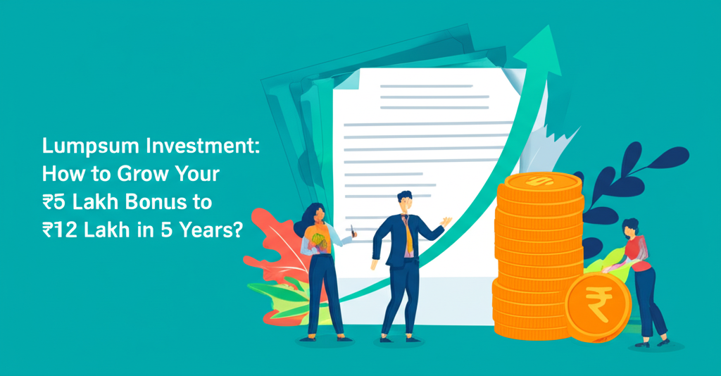 Lumpsum Investment: How to Grow Your ₹5 Lakh Bonus to ₹12 Lakh in 5 Years?