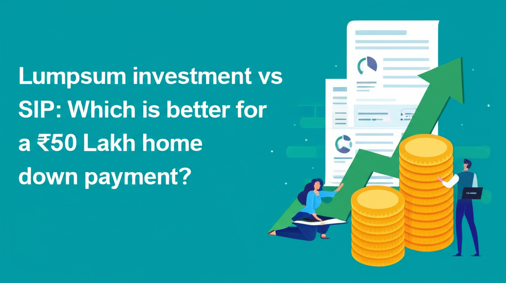Lumpsum investment vs SIP: Which is better for a ₹50 Lakh home down payment?
