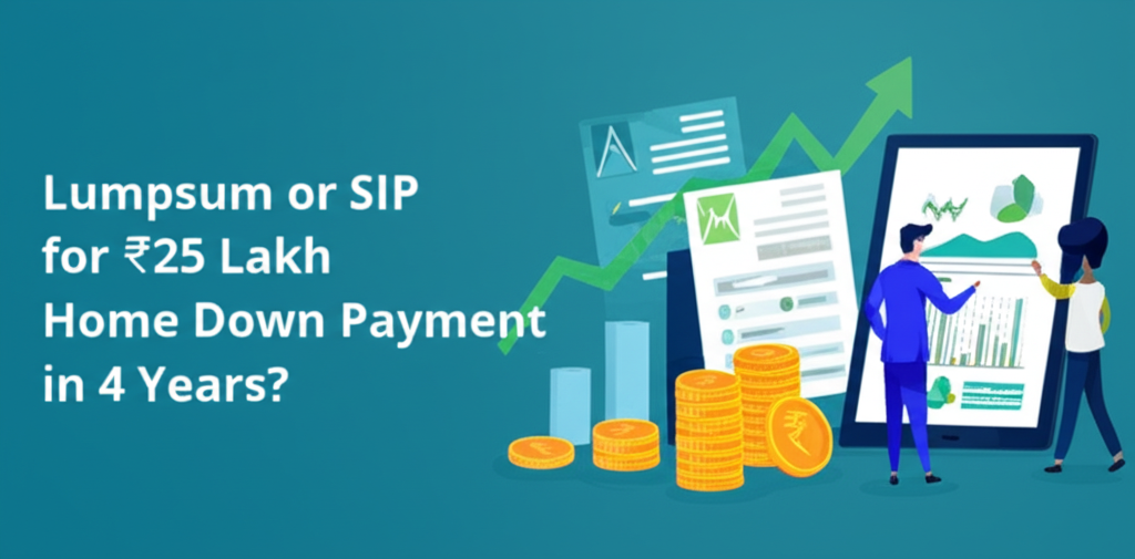 Lumpsum or SIP for ₹25 Lakh Home Down Payment in 4 Years?