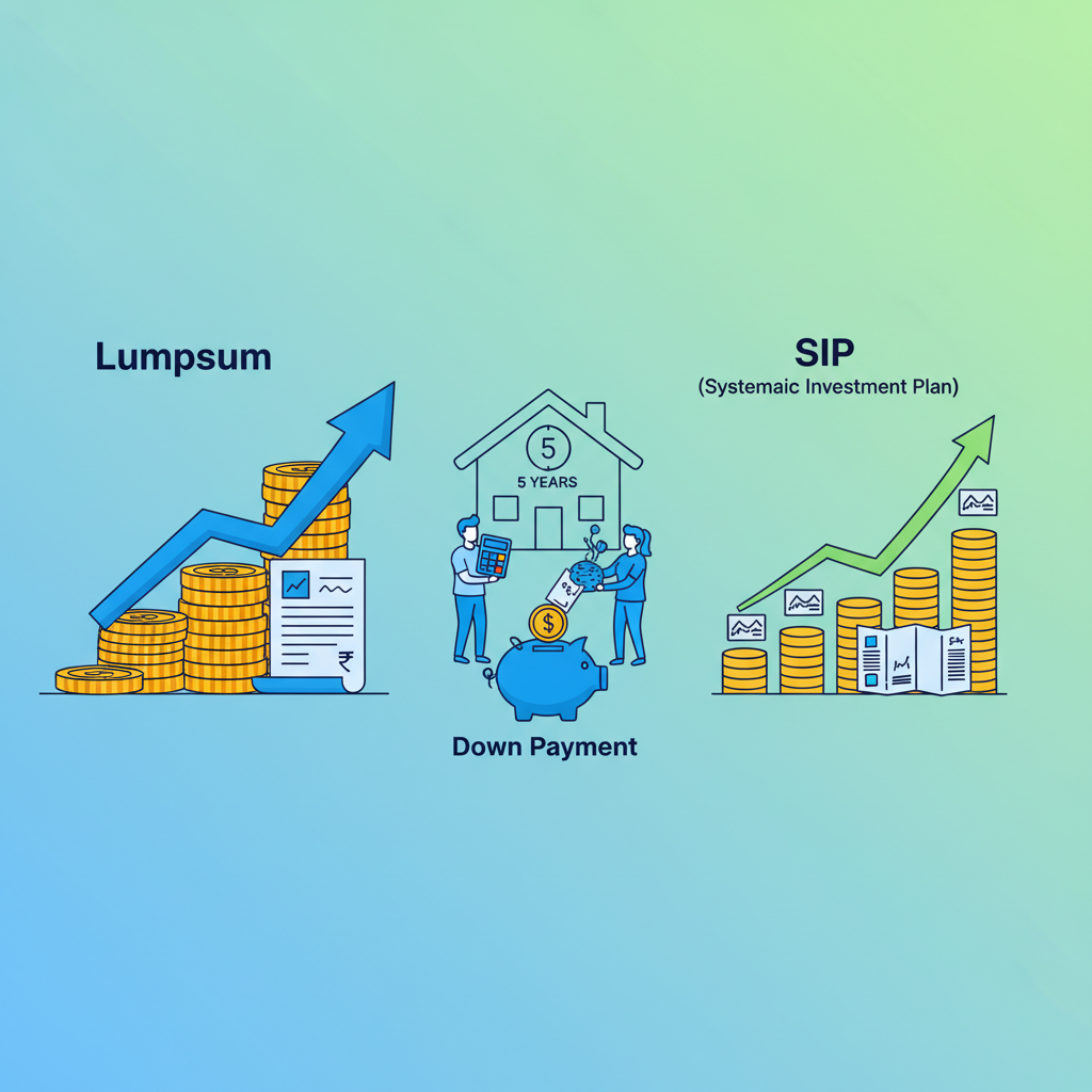 Lumpsum vs SIP: Best for House Down Payment in 5 Years?