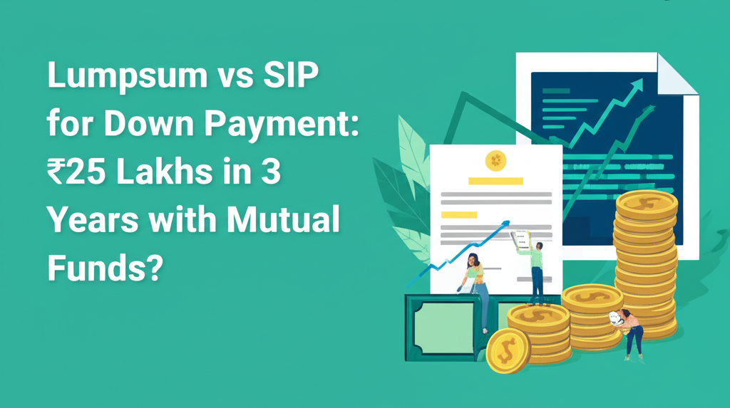 Lumpsum vs SIP for Down Payment: ₹25 Lakhs in 3 Years with Mutual Funds?