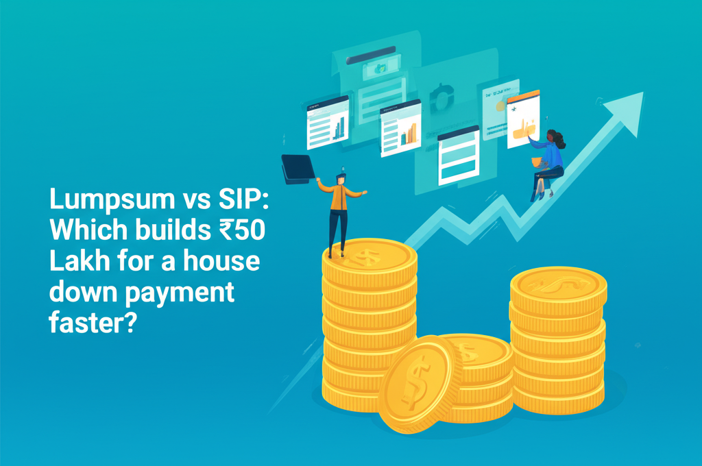 Lumpsum vs SIP: Which builds ₹50 Lakh for a house down payment faster?