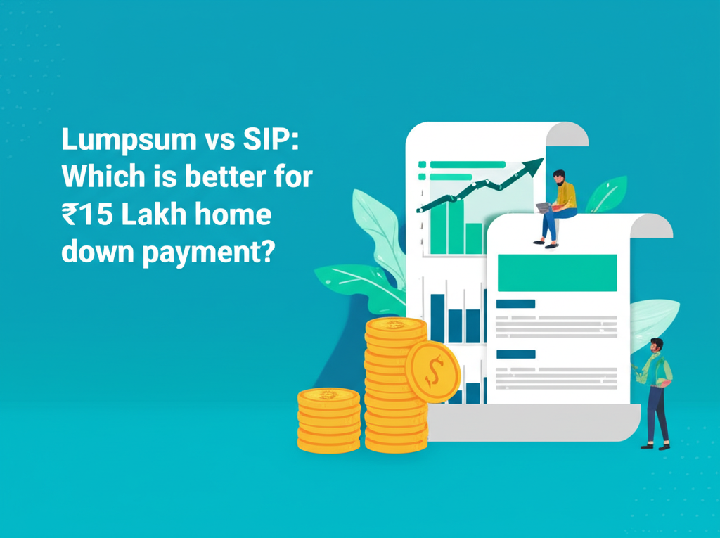 Lumpsum vs SIP: Which is better for ₹15 Lakh home down payment?